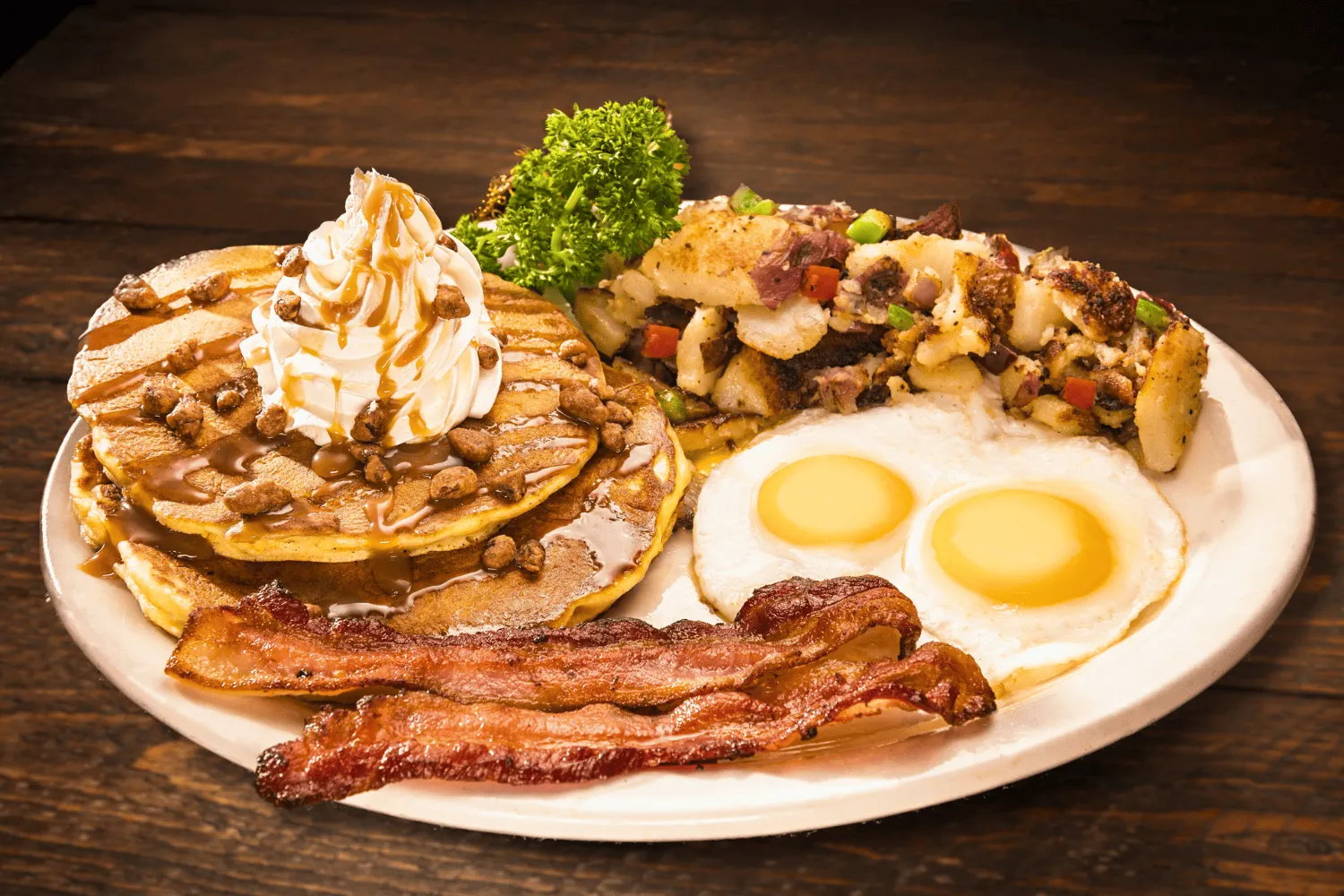 Spiced Pumpkin Pie Pancake Platter